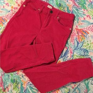 Crewcuts Hot Pink Corduroy Skinny Girls Jeans
